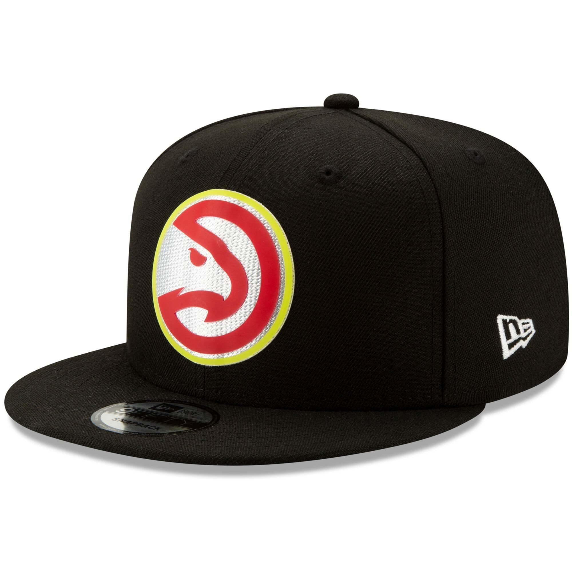 New Era Caps Atlanta Hawks New Era NBA 2020 Back Half 9FIFTY Snapback Hat - Black