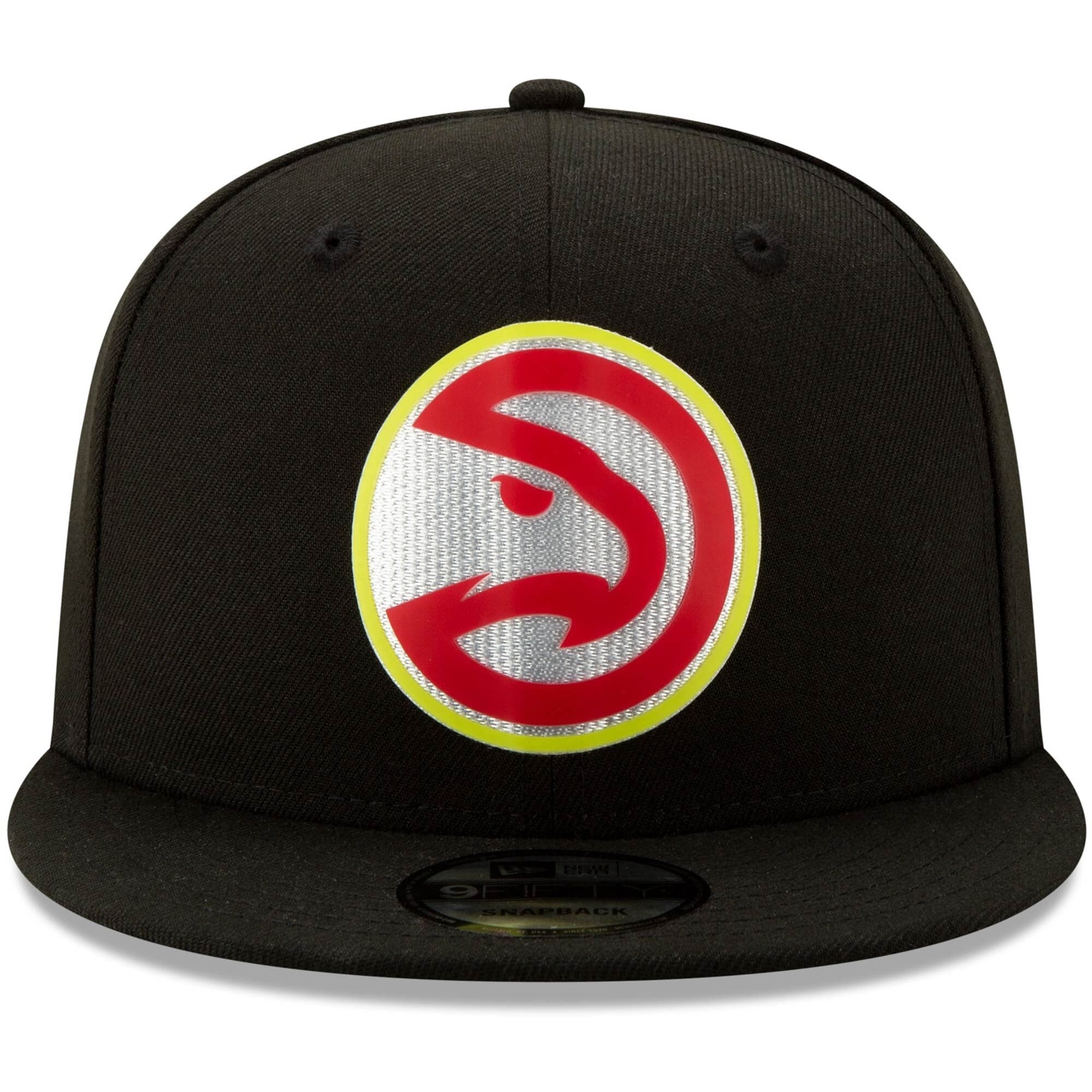 New Era Caps Atlanta Hawks New Era NBA 2020 Back Half 9FIFTY Snapback Hat - Black