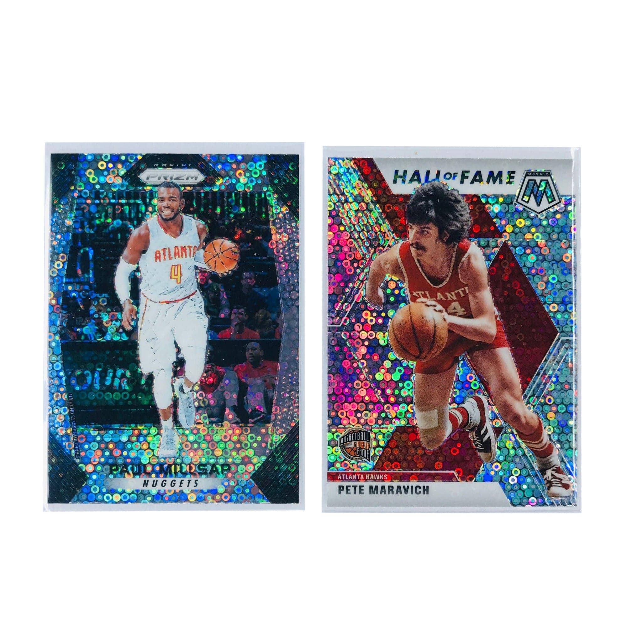 Panini Cards Atlanta Hawks Panini NBA Disco Prizm 2 Card Set
