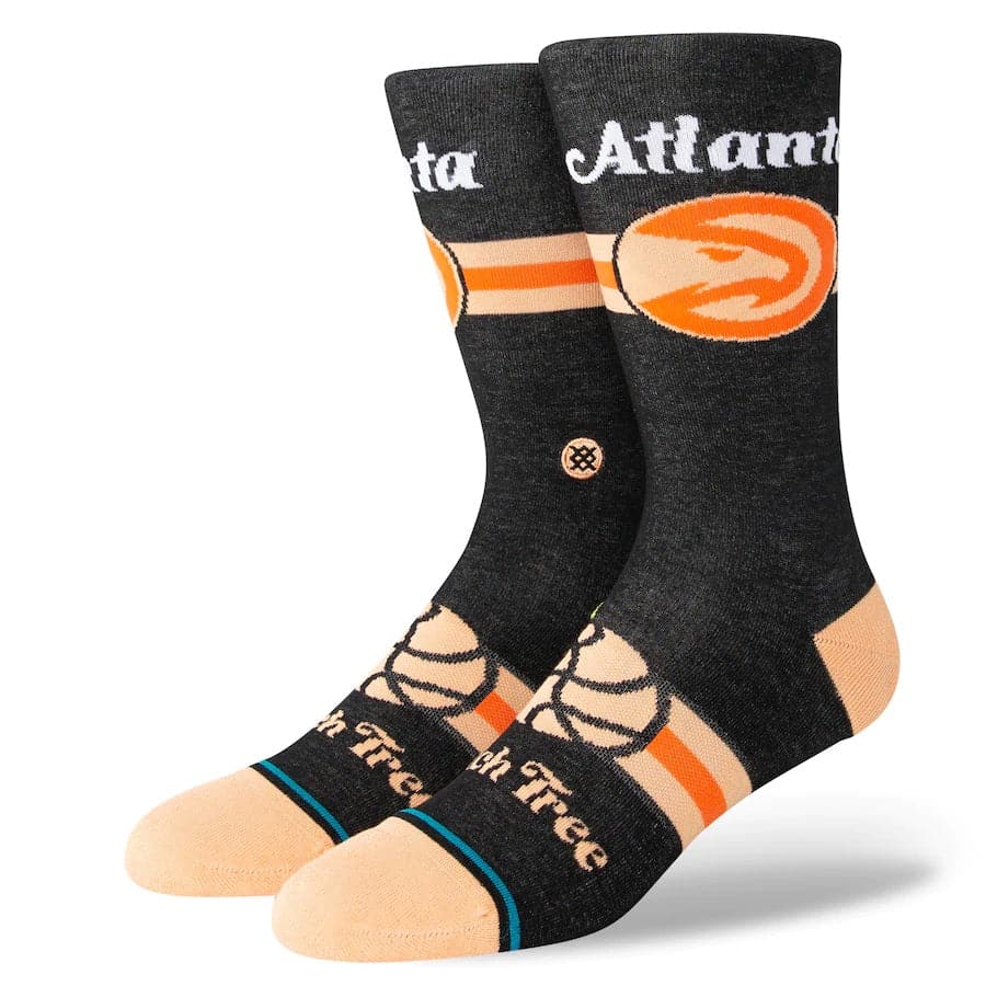 Stance Socks Large (9-12 US) Atlanta Hawks  Stance NBA 22-23 City Edition Crew Socks - Black