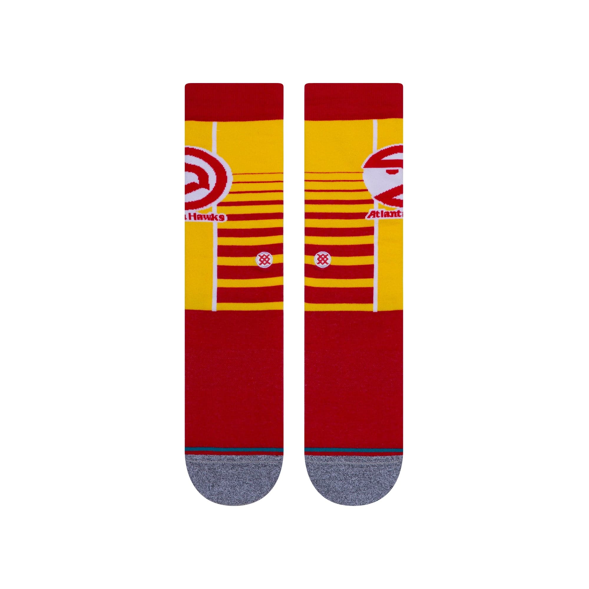Stance Socks Atlanta Hawks Stance NBA HWC Retro Gradient Crew Socks - Red/Yellow