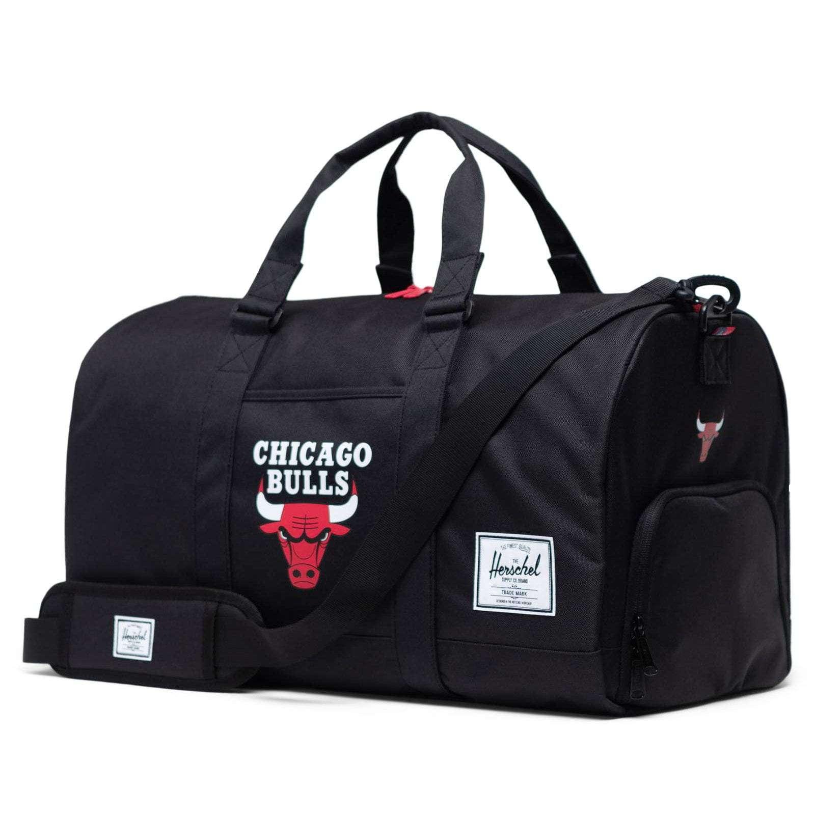 Chicago Bulls Herschel NBA Novel Duffle Bag - Black