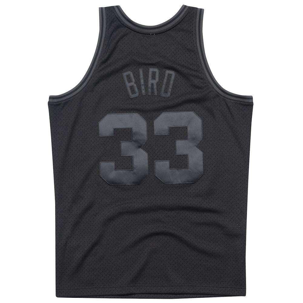 Larry Bird Boston Celtics Mitchell & Ness NBA Tonal Black Swingman Jersey
