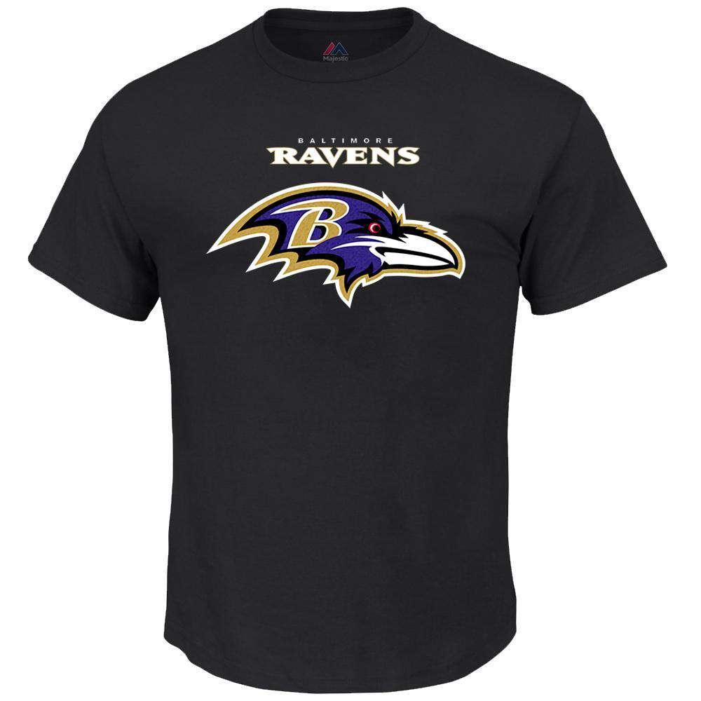 Majestic Athletic T-Shirts Baltimore Ravens Majestic NFL Critical Victory T-Shirt - Black