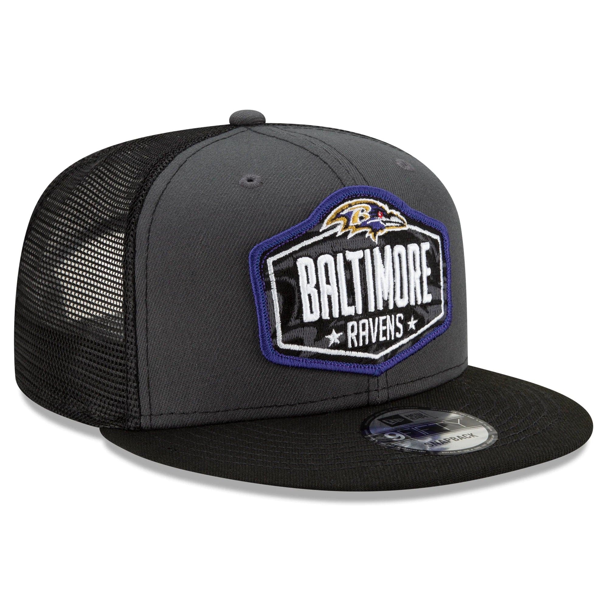 New Era Caps Baltimore Ravens New Era 2021 NFL Draft 9FIFTY Snapback Hat - Graphite