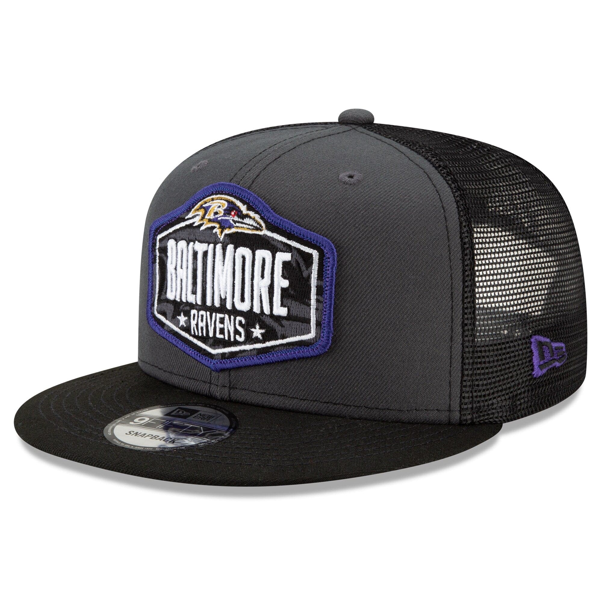 New Era Caps Baltimore Ravens New Era 2021 NFL Draft 9FIFTY Snapback Hat - Graphite