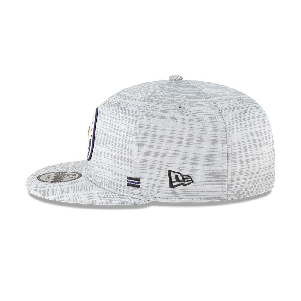 New Era Caps Baltimore Ravens New Era NFL 2020 Sideline 9FIFTY Snapback Hat - Grey