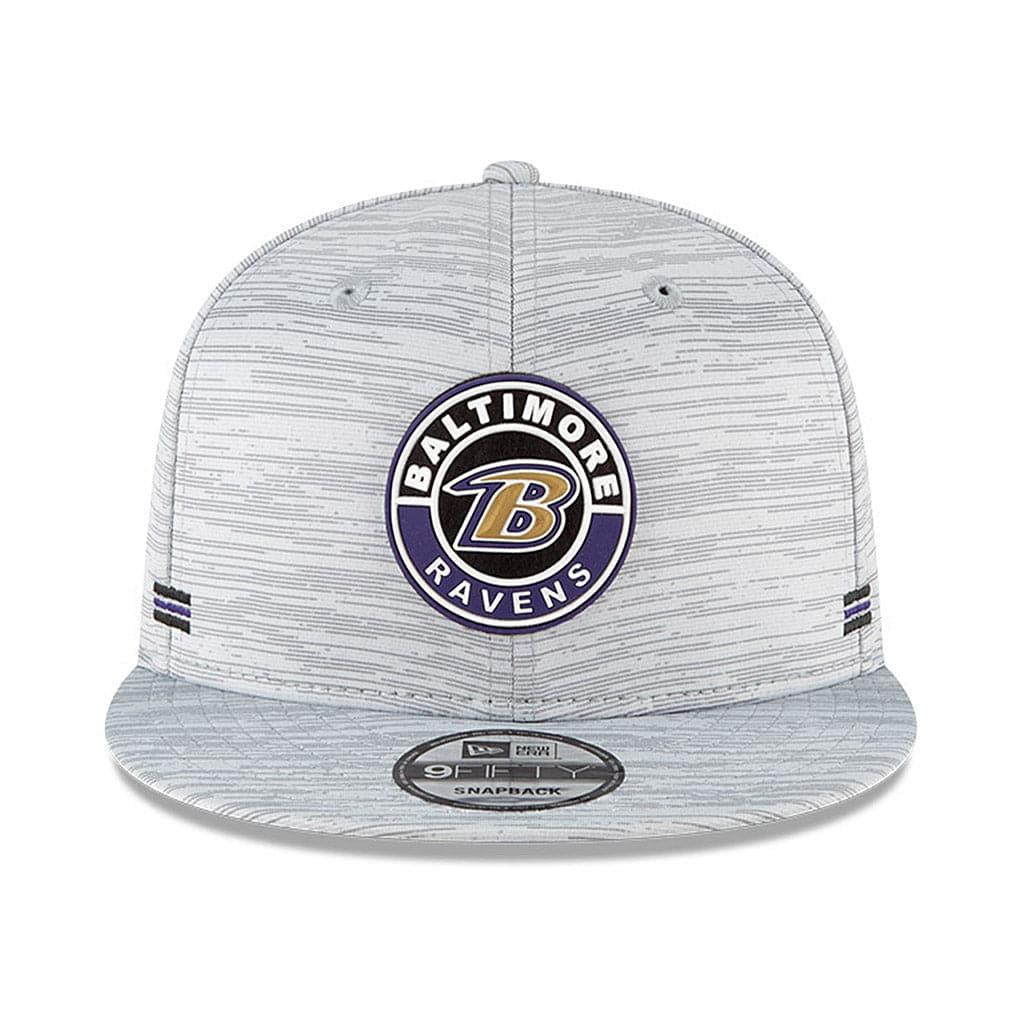 New Era Caps Baltimore Ravens New Era NFL 2020 Sideline 9FIFTY Snapback Hat - Grey