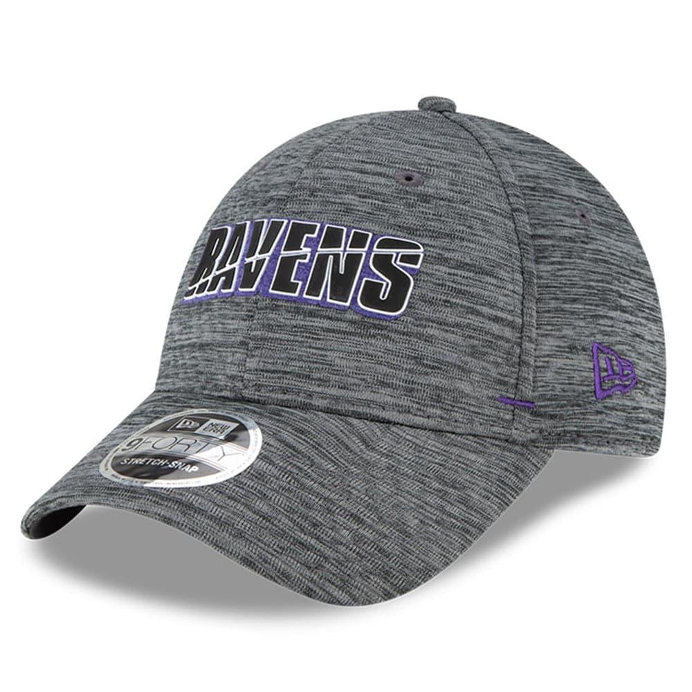 New Era Caps Baltimore Ravens New Era NFL 2020 Summer Sideline 9FORTY Snapback Curve Hat - Heather