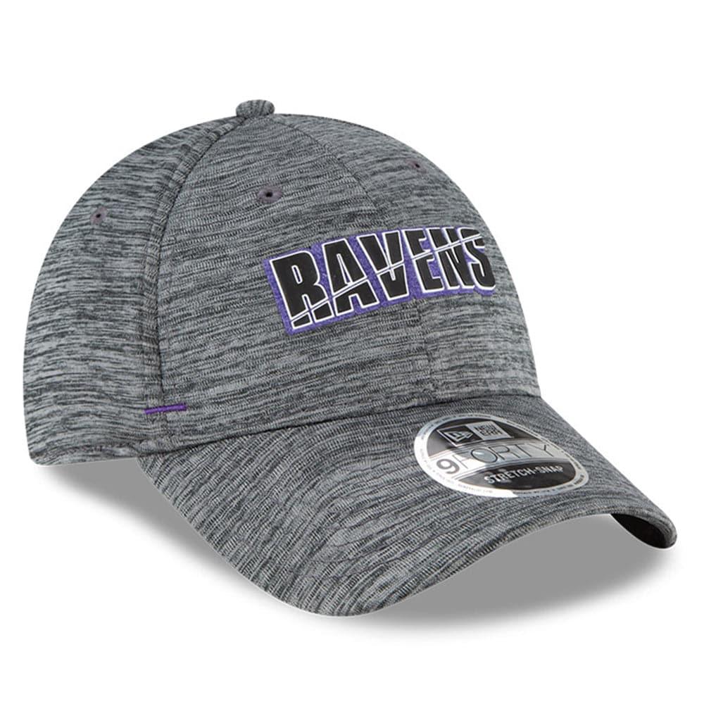 New Era Caps Baltimore Ravens New Era NFL 2020 Summer Sideline 9FORTY Snapback Curve Hat - Heather