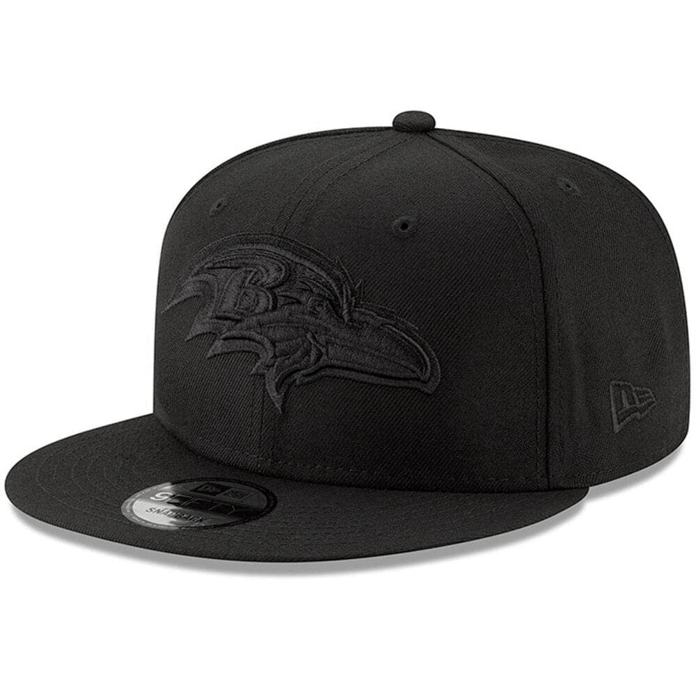 New Era Caps Baltimore Ravens New Era NFL Black On Black 9FIFTY Snapback Hat - Black