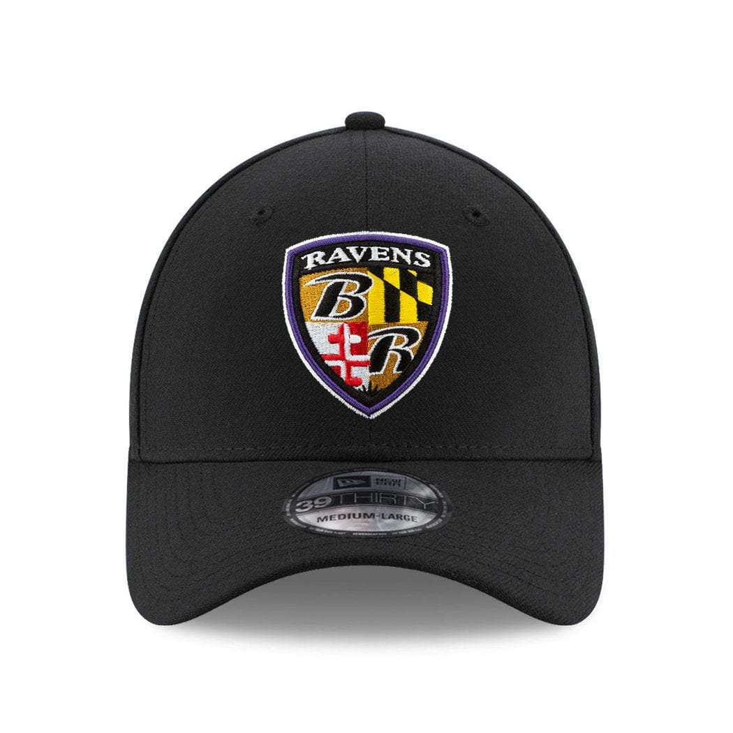New Era Caps Baltimore Ravens New Era NFL Team Alternate 39THIRTY Curve Hat - Black