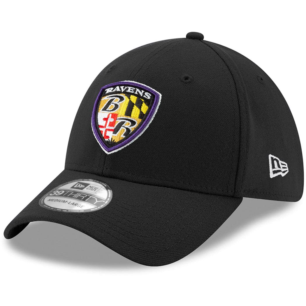 New Era Caps Baltimore Ravens New Era NFL Team Alternate 39THIRTY Curve Hat - Black