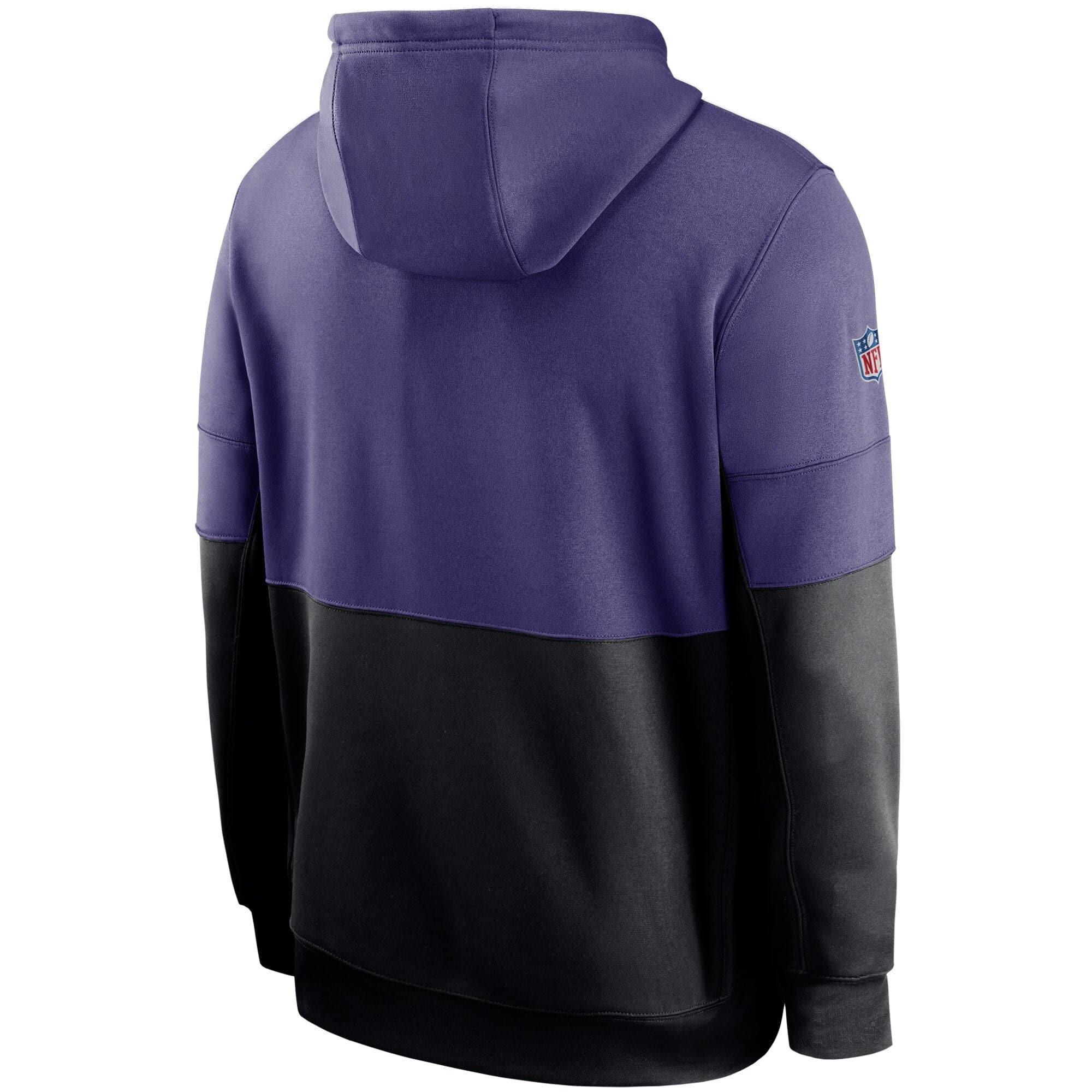 Nike Jumpers Baltimore Ravens Nike NFL TN Lockup Therma Hoodie Jumper - Purple/Black