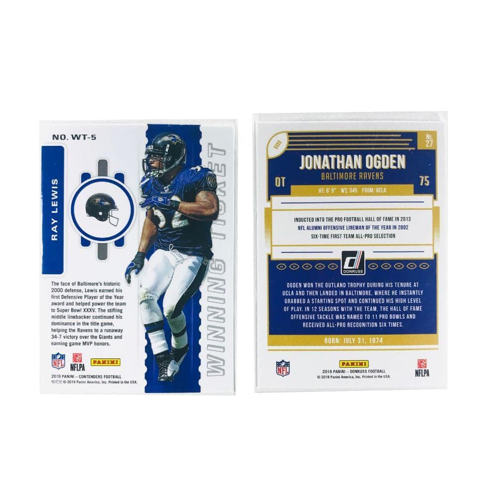 Panini Cards Baltimore Ravens Panini NFL Legends Inserts 2 Trading Card Set
