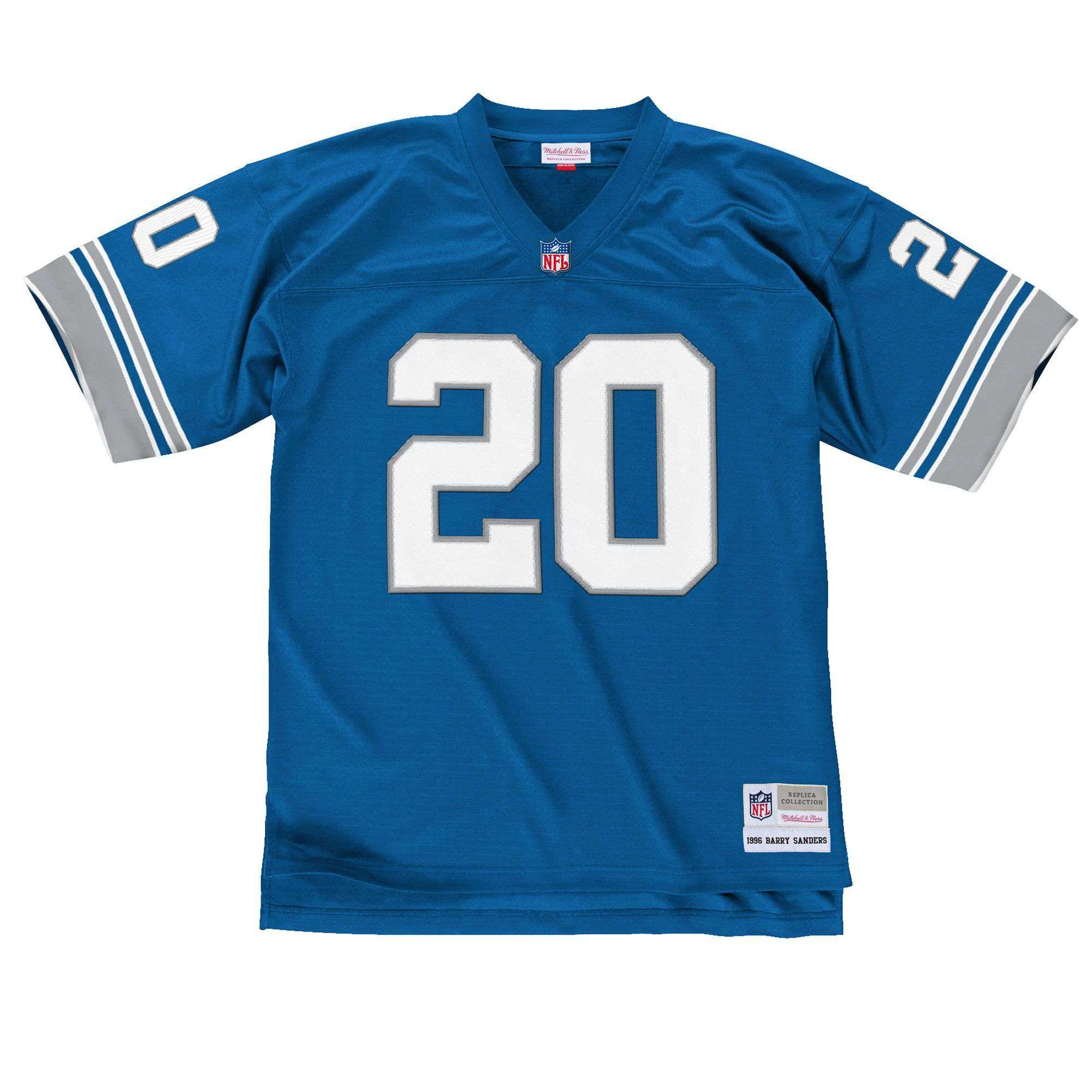 Mitchell And Ness Jerseys Barry Sanders Detroit Lions Mitchell & Ness NFL Legacy Jersey - Blue