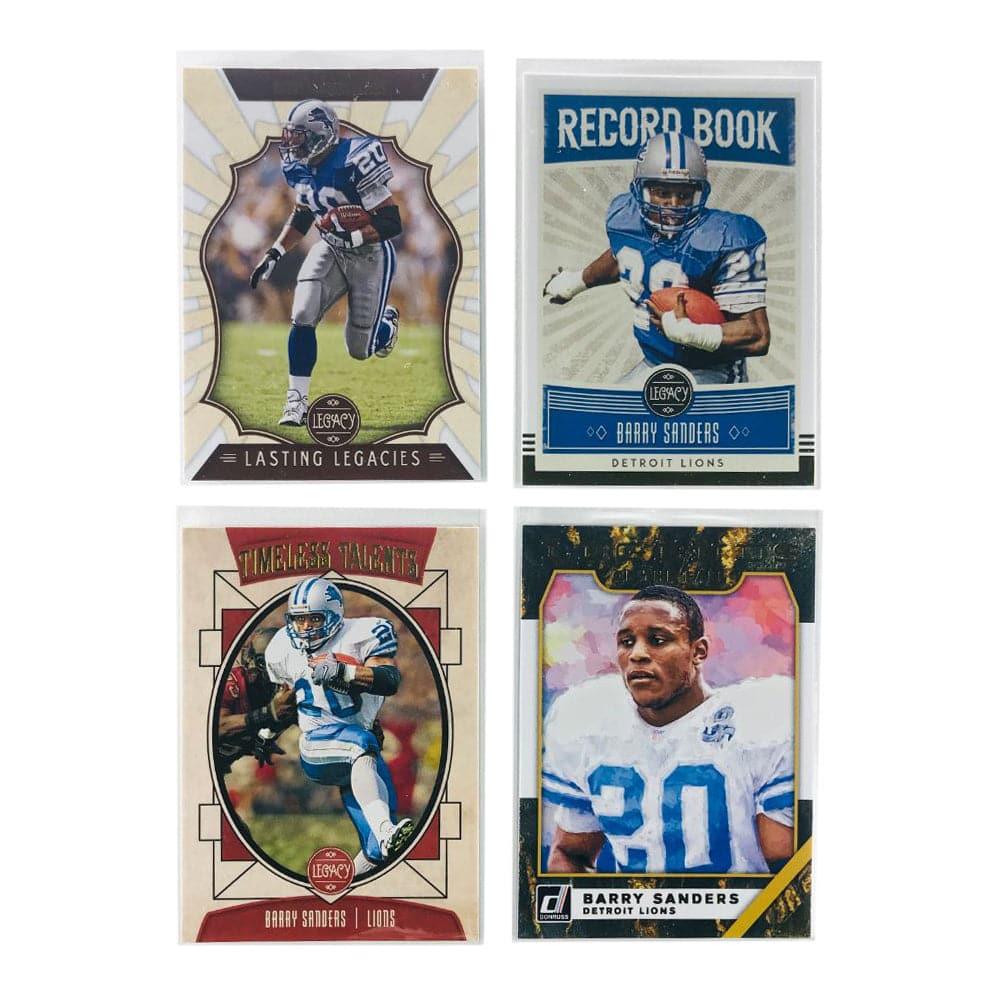 Panini Cards Barry Sanders Detroit Lions Panini NFL 4 Insert Card Set