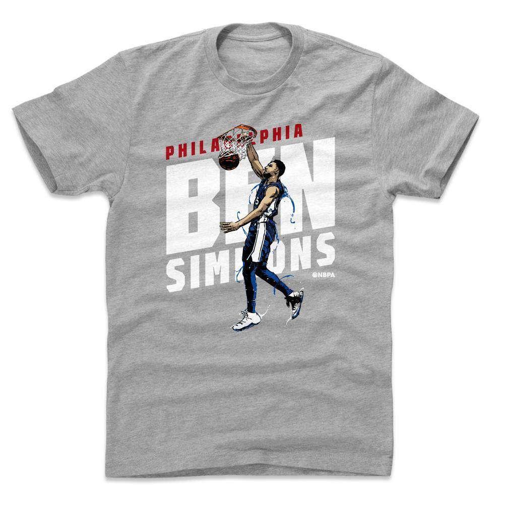 500 Level T-Shirts Ben Simmons Philadelphia 76ers 500 Level NBA Slant T-Shirt - Gray
