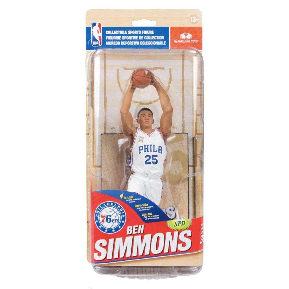 McFarlane Toys Figures Ben Simmons Philadelphia 76ers McFarlane NBA Series 30 7" Figure - White