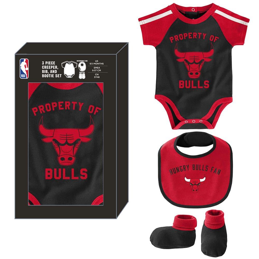 Infants Chicago Bulls Outerstuff NBA Bib & Bootie Crib Pack - Red