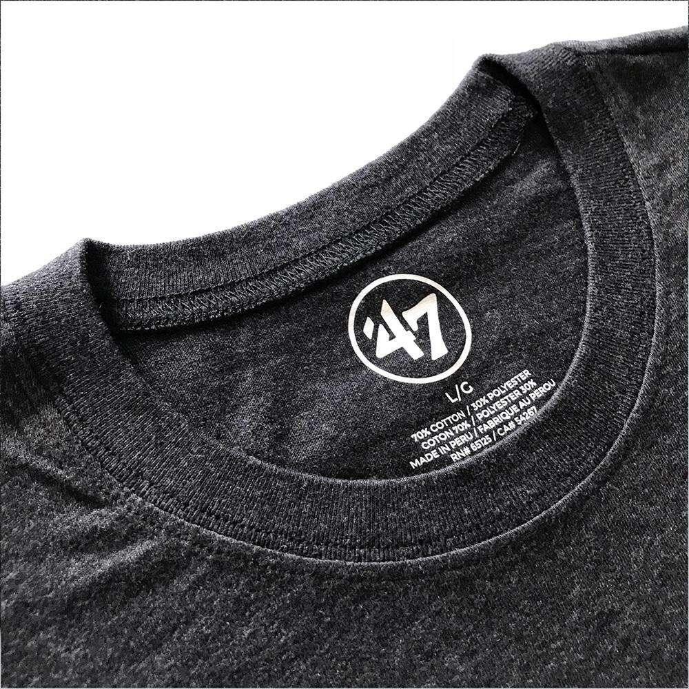 47 Brand T-Shirts Boston Bruins '47 NHL MVP Club T-Shirt - Charcoal Marle