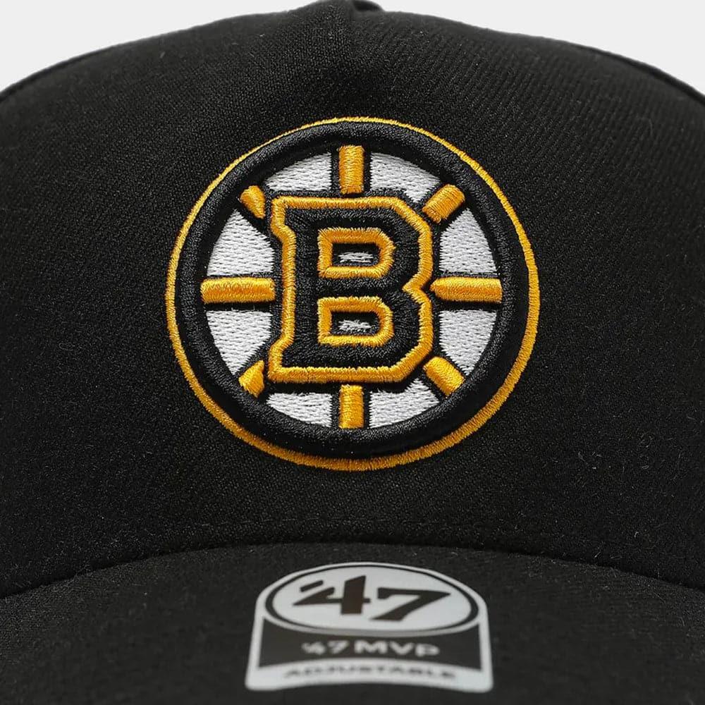 47 Brand Caps Boston Bruins ’47 NHL Team MVP DT Pinch Curve Snapback Hat - Black