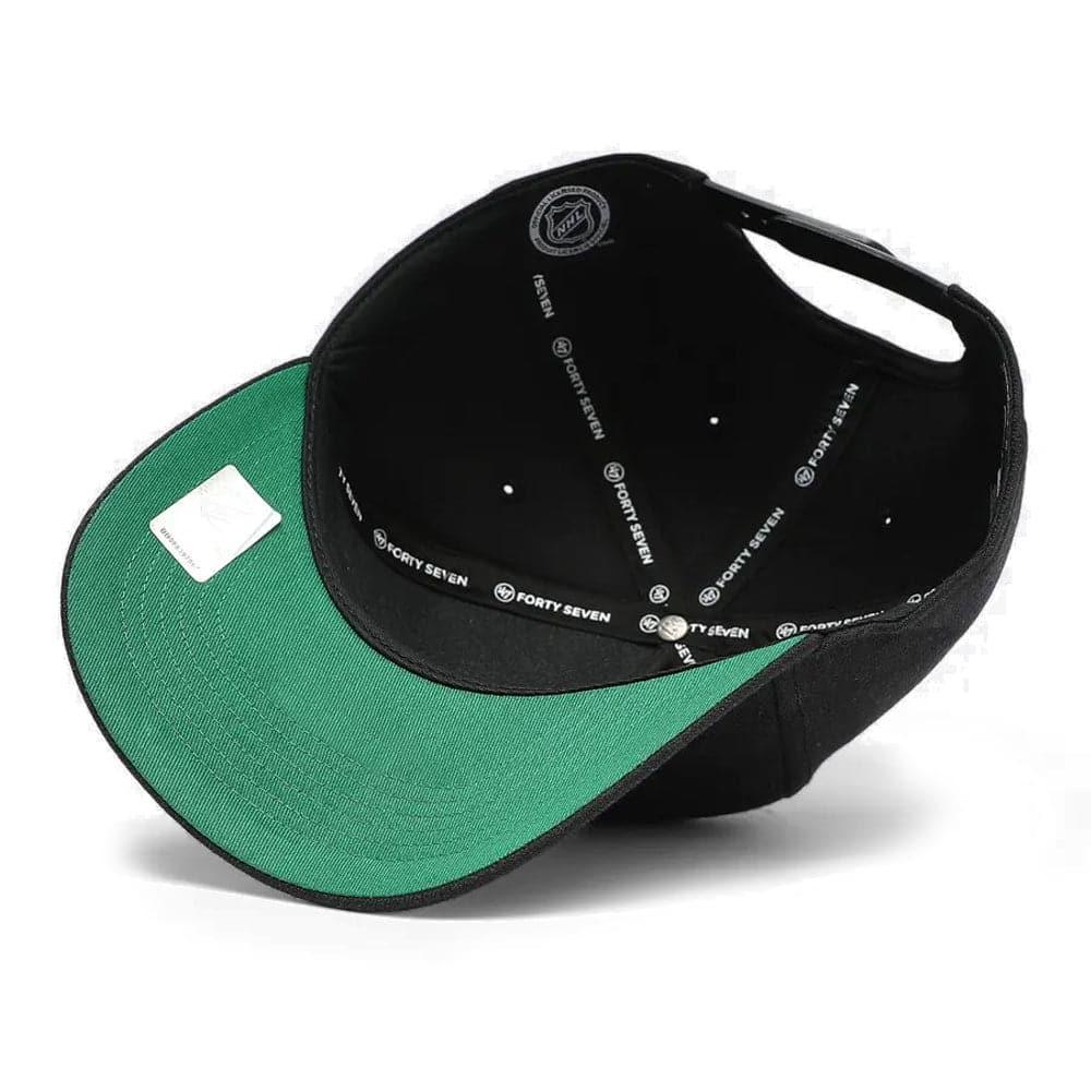 47 Brand Caps Boston Bruins ’47 NHL Team MVP DT Pinch Curve Snapback Hat - Black