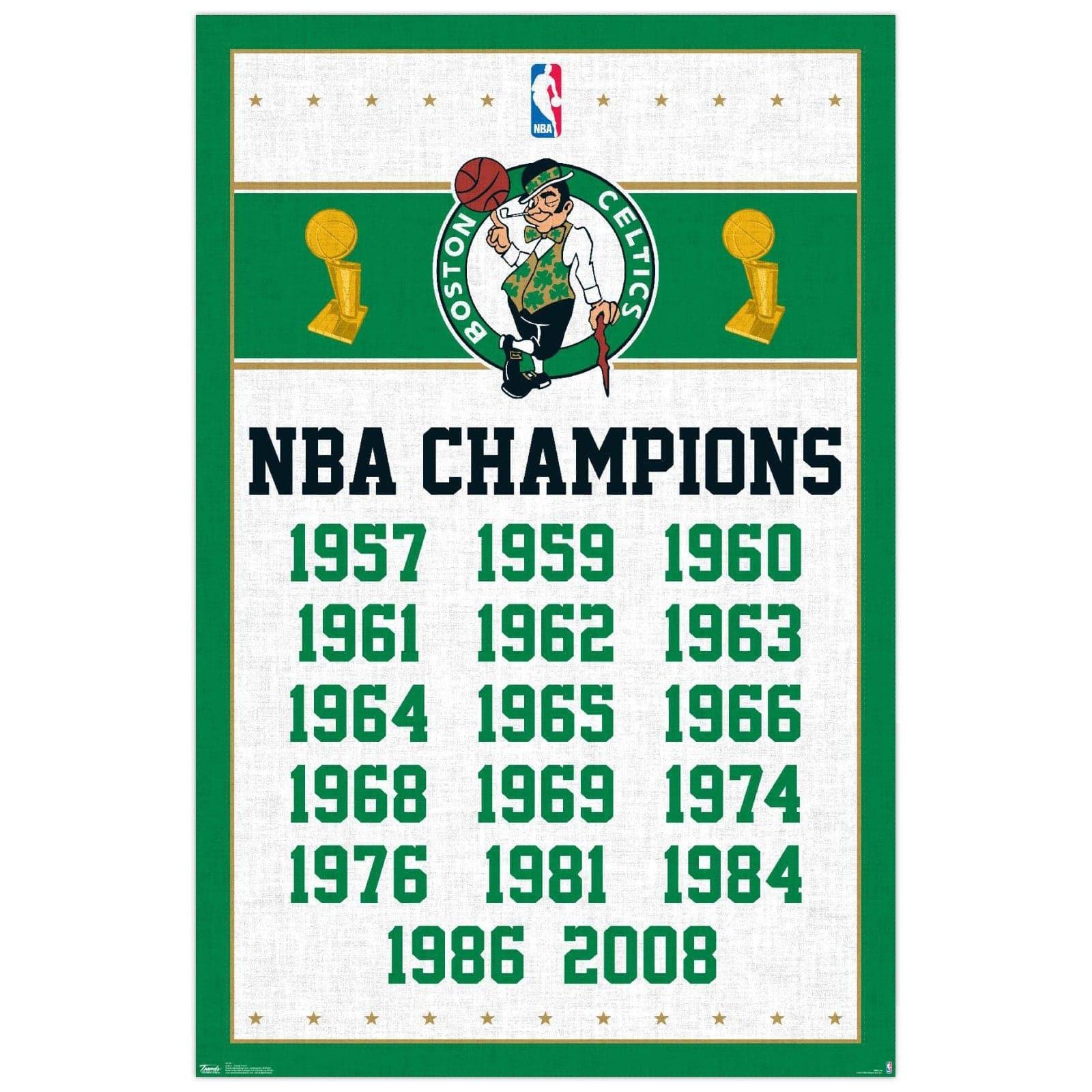Trends International Posters Boston Celtics Champion History Trends NBA 57 x 86cm Poster