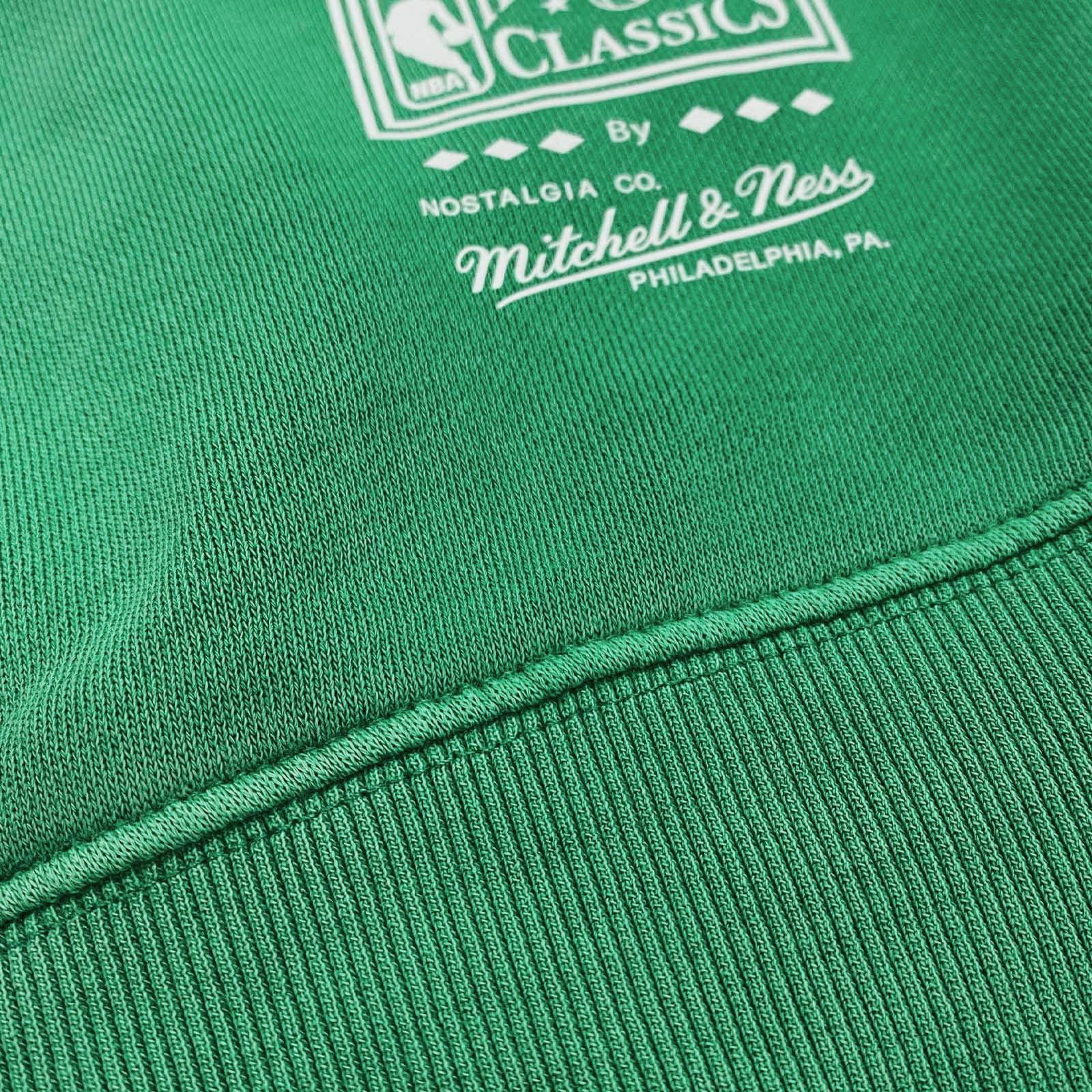 Mitchell And Ness Jumpers Boston Celtics Mitchell & Ness NBA Champs Trophies Crew Jumper - Faded Green