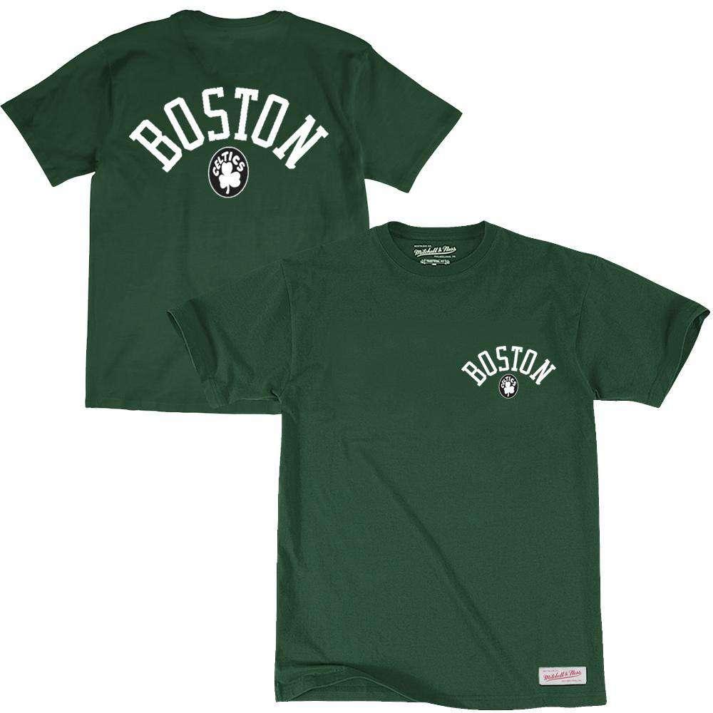 Mitchell And Ness T-Shirts Boston Celtics Mitchell & Ness NBA Colour Pop II T-Shirt - Green