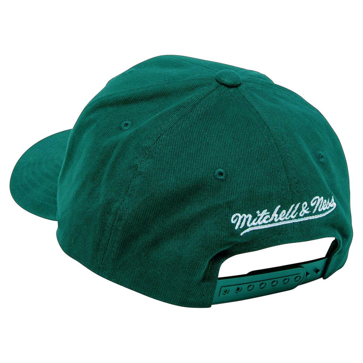 Mitchell And Ness Caps Boston Celtics Mitchell & Ness NBA Finals History Pre-Curved Deadstock Snapback Hat - Green