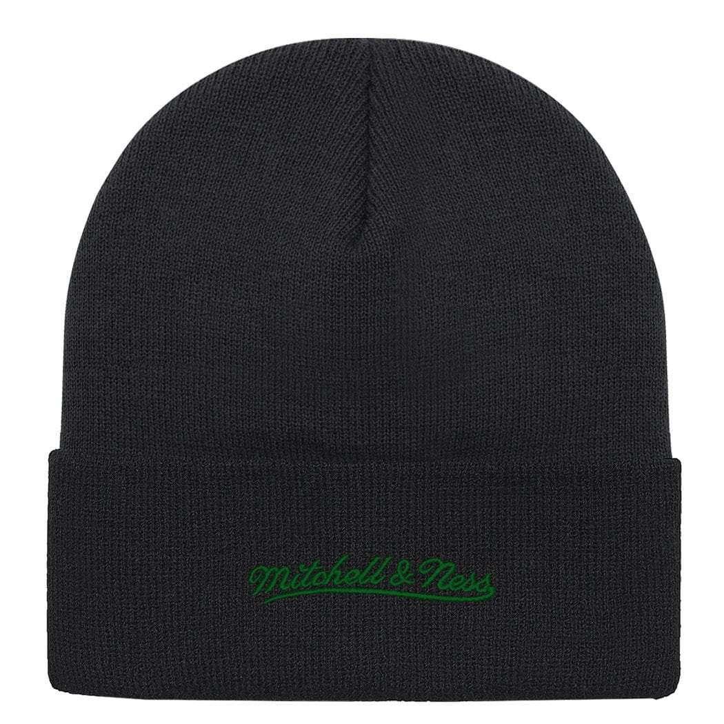 Mitchell And Ness Beanies Boston Celtics Mitchell & Ness NBA HWC Logo Cuff Knit Beanie - Black