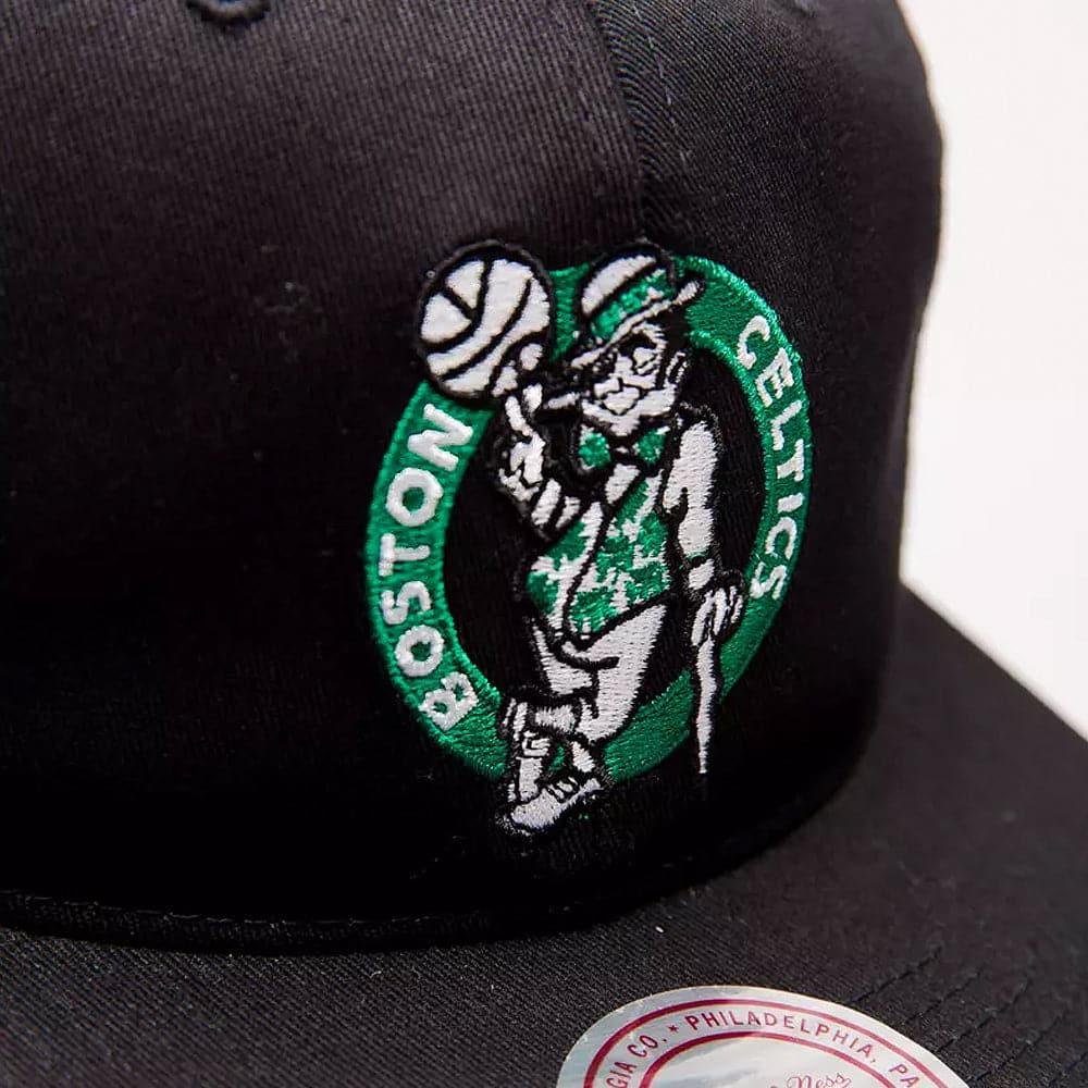 Mitchell And Ness Caps Boston Celtics Mitchell & Ness NBA Logo Deadstock Snapback Hat - Black
