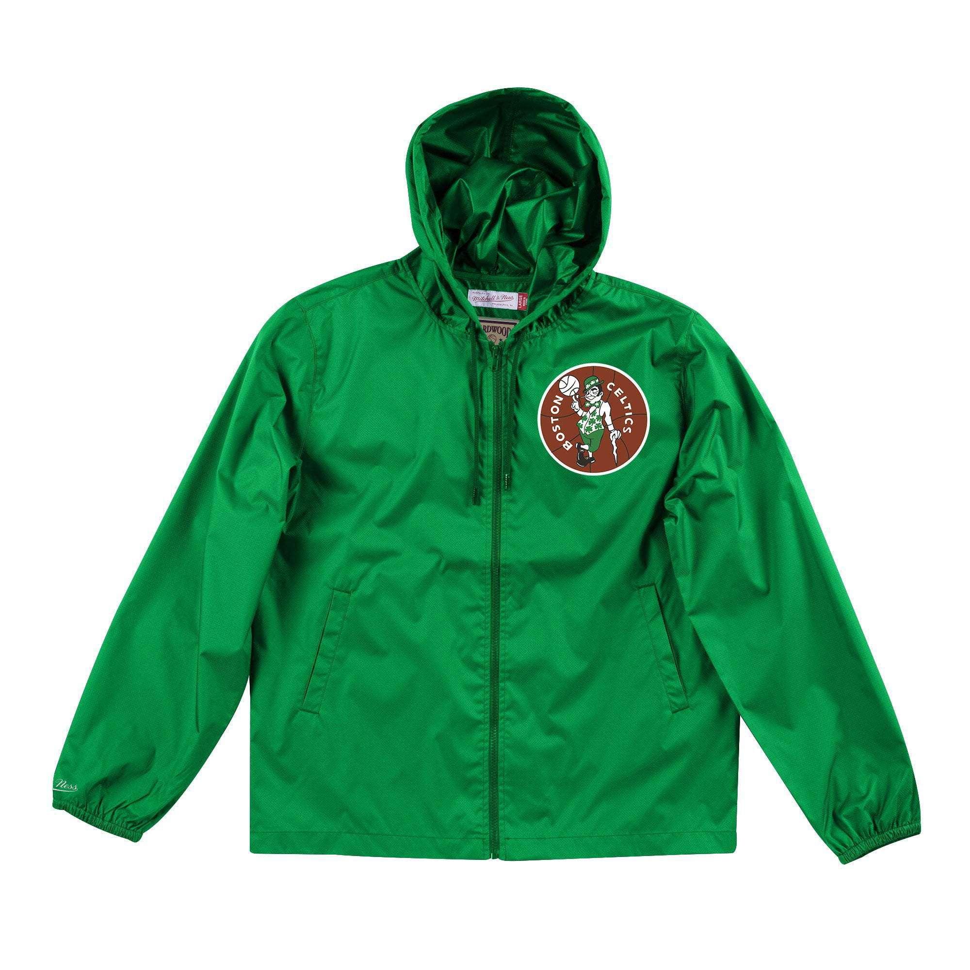 Mitchell And Ness Jackets Boston Celtics Mitchell & Ness NBA Team Captain Windbreaker Jacket - Green