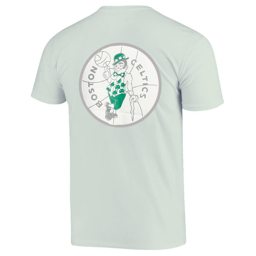 Mitchell And Ness T-Shirts Boston Celtics Mitchell & Ness NBA Tonal Logo T-Shirt - Light Green
