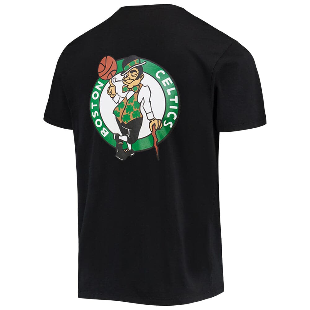 NBA Essentials T-Shirts Boston Celtics NBA Essentials Team Logo Repeat T-Shirt - Black