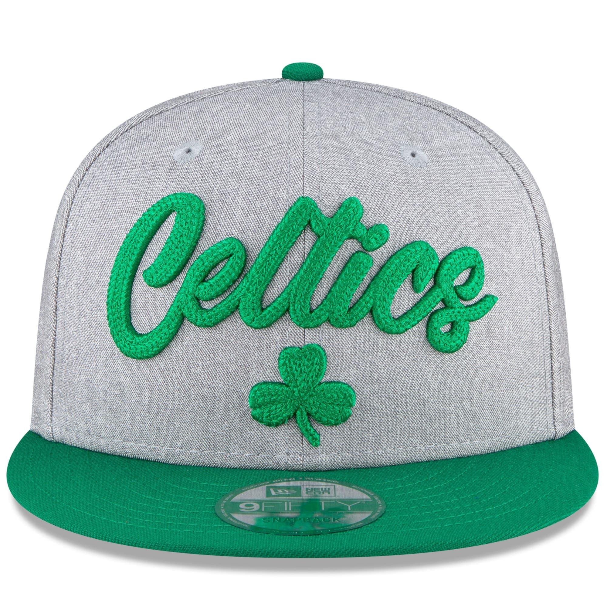 New Era Caps Boston Celtics New Era 2020 NBA Draft 9FIFTY Snapback Hat - Heather Grey
