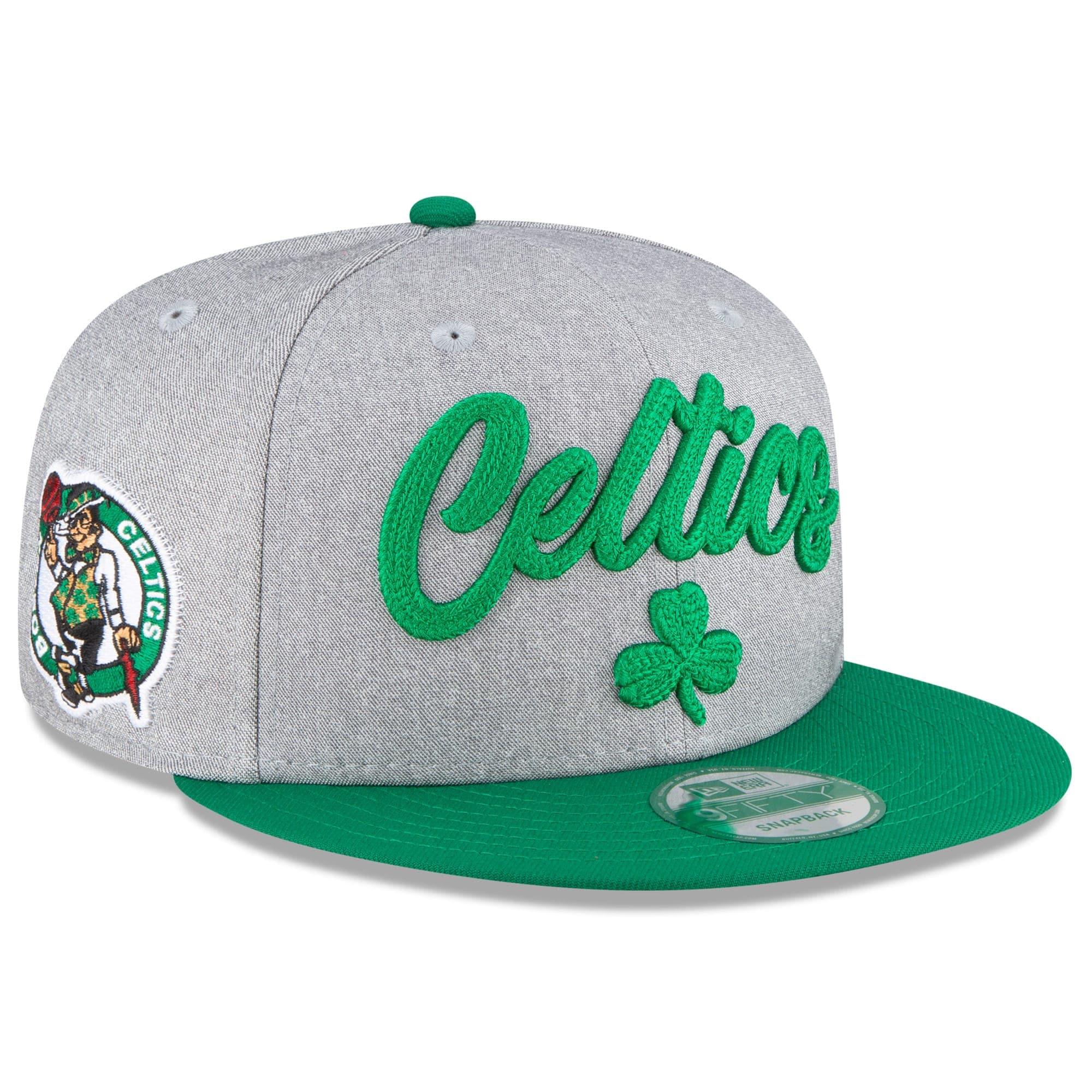 New Era Caps Boston Celtics New Era 2020 NBA Draft 9FIFTY Snapback Hat - Heather Grey