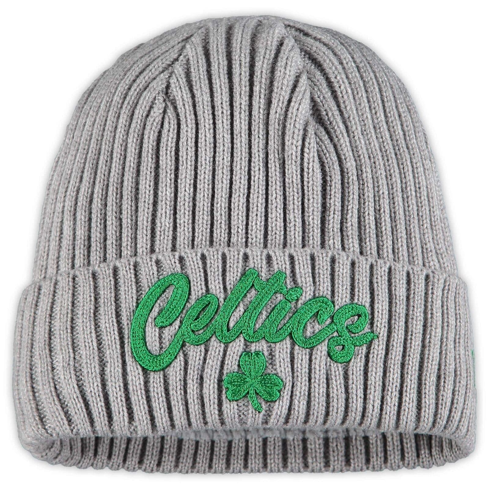 New Era Beanies Boston Celtics New Era 2020 NBA Draft Knit Beanie - Heather Grey