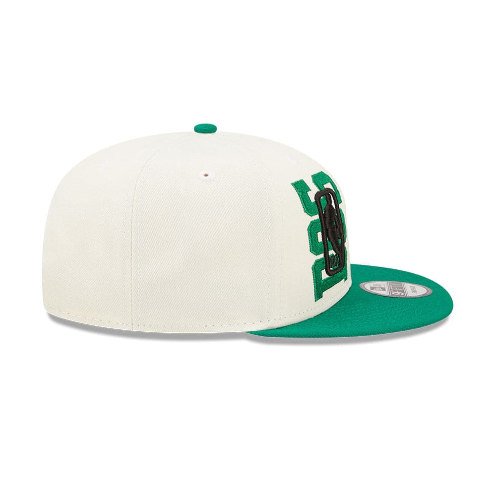 New Era Caps Boston Celtics New Era NBA 2022 Draft 9FIFTY Snapback Hat - Cream