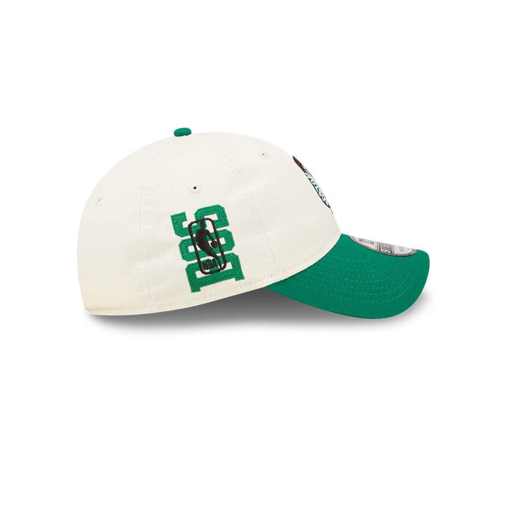 New Era Caps Boston Celtics New Era NBA 2022 Draft 9TWENTY Strapback Hat - Cream