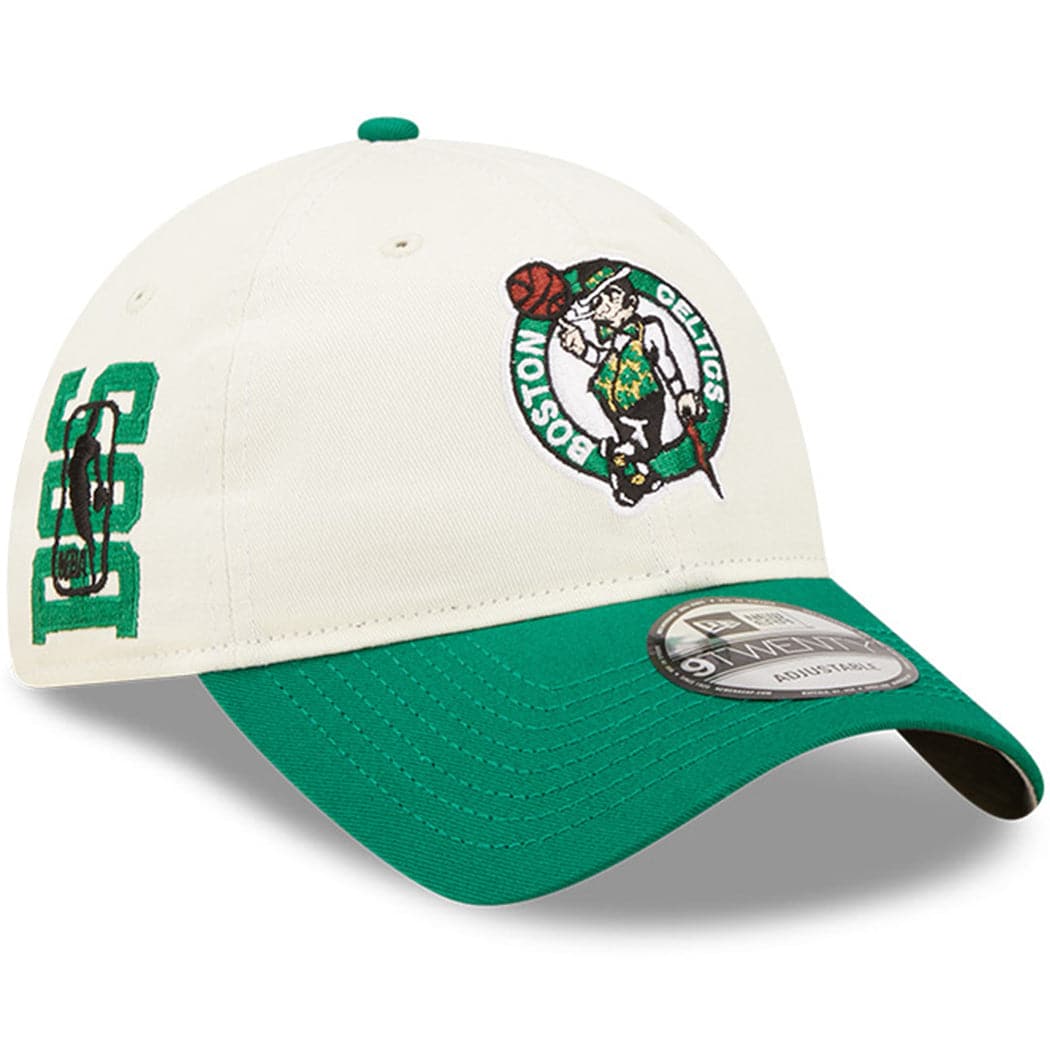 New Era Caps Boston Celtics New Era NBA 2022 Draft 9TWENTY Strapback Hat - Cream