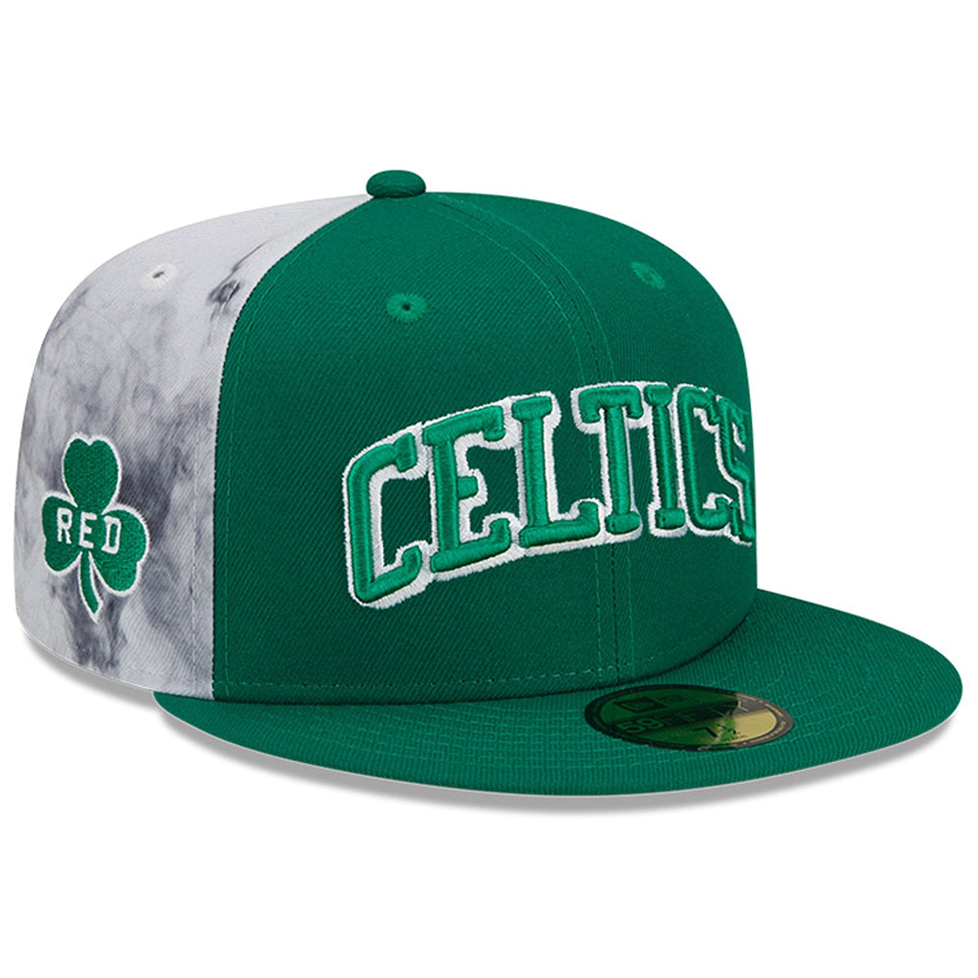 New Era Caps Boston Celtics New Era NBA 21-22 City Edition 59FIFTY Fitted Hat - Green