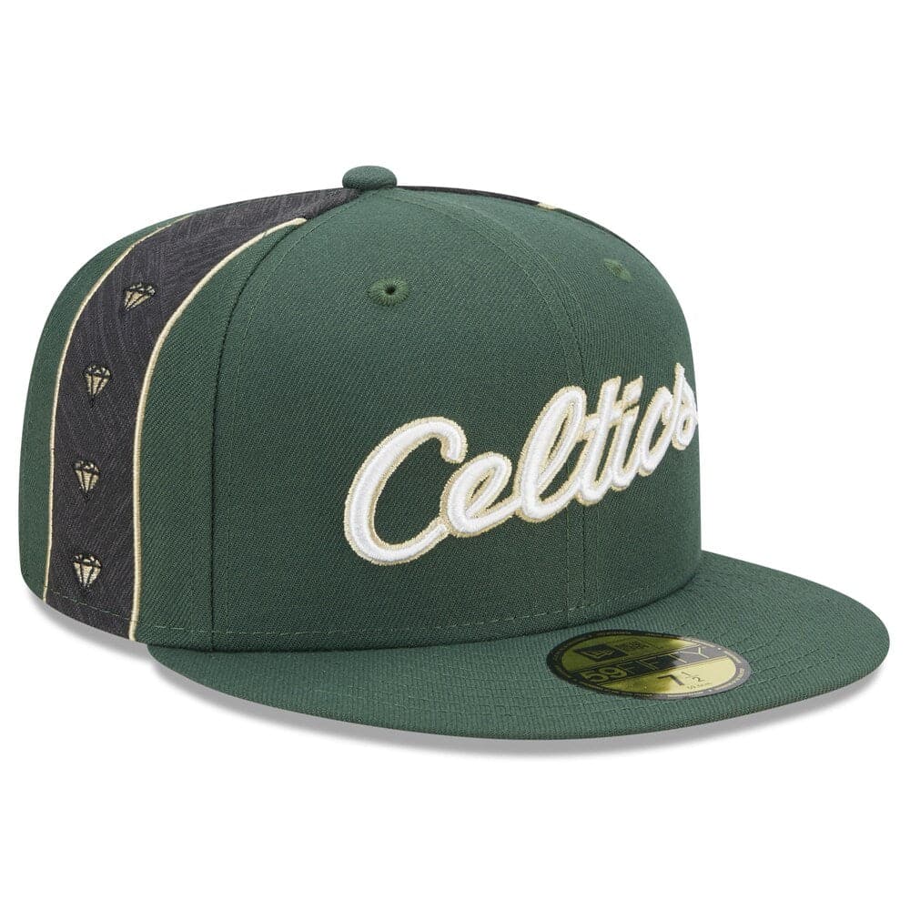 New Era Caps Boston Celtics New Era NBA 22-23 City Edition 59FIFTY Fitted Hat - Green