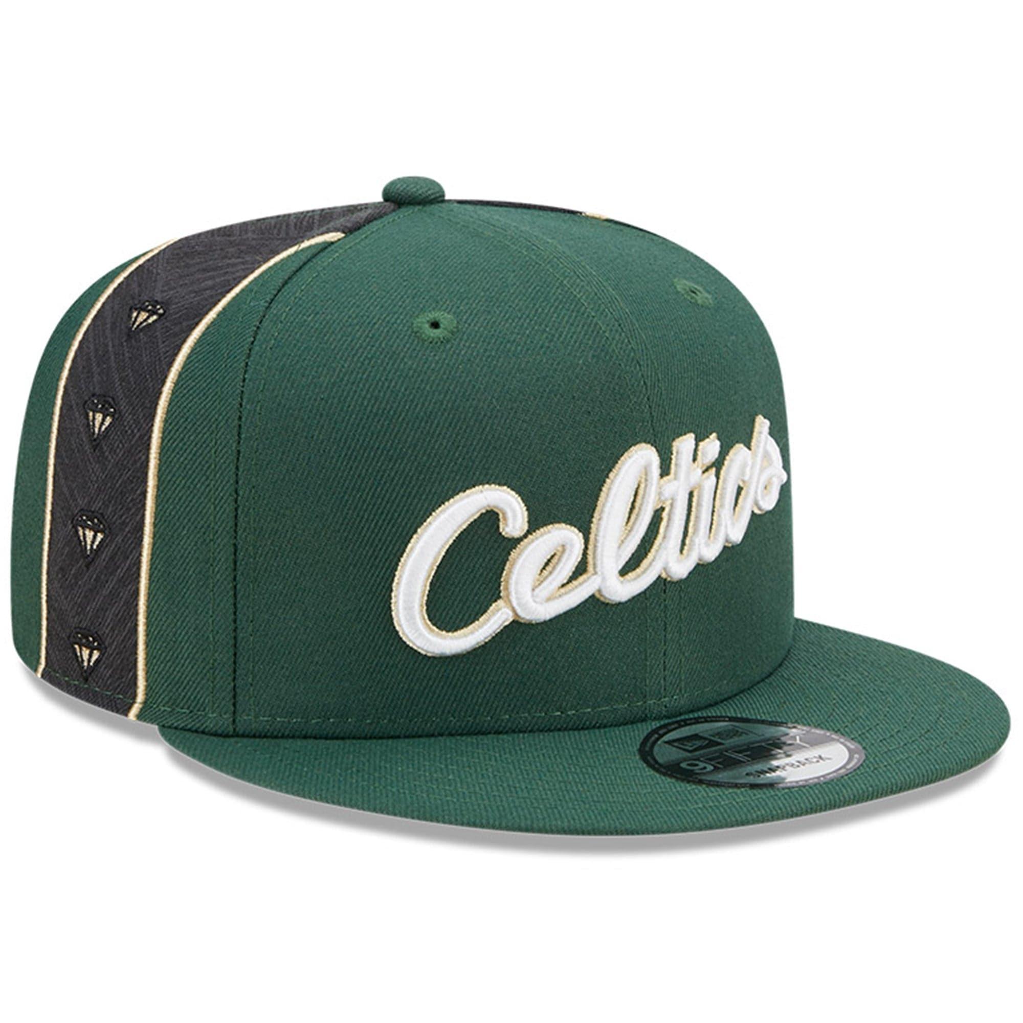 New Era Caps Boston Celtics New Era NBA 22-23 City Edition 9FIFTY Snapback Hat - Green