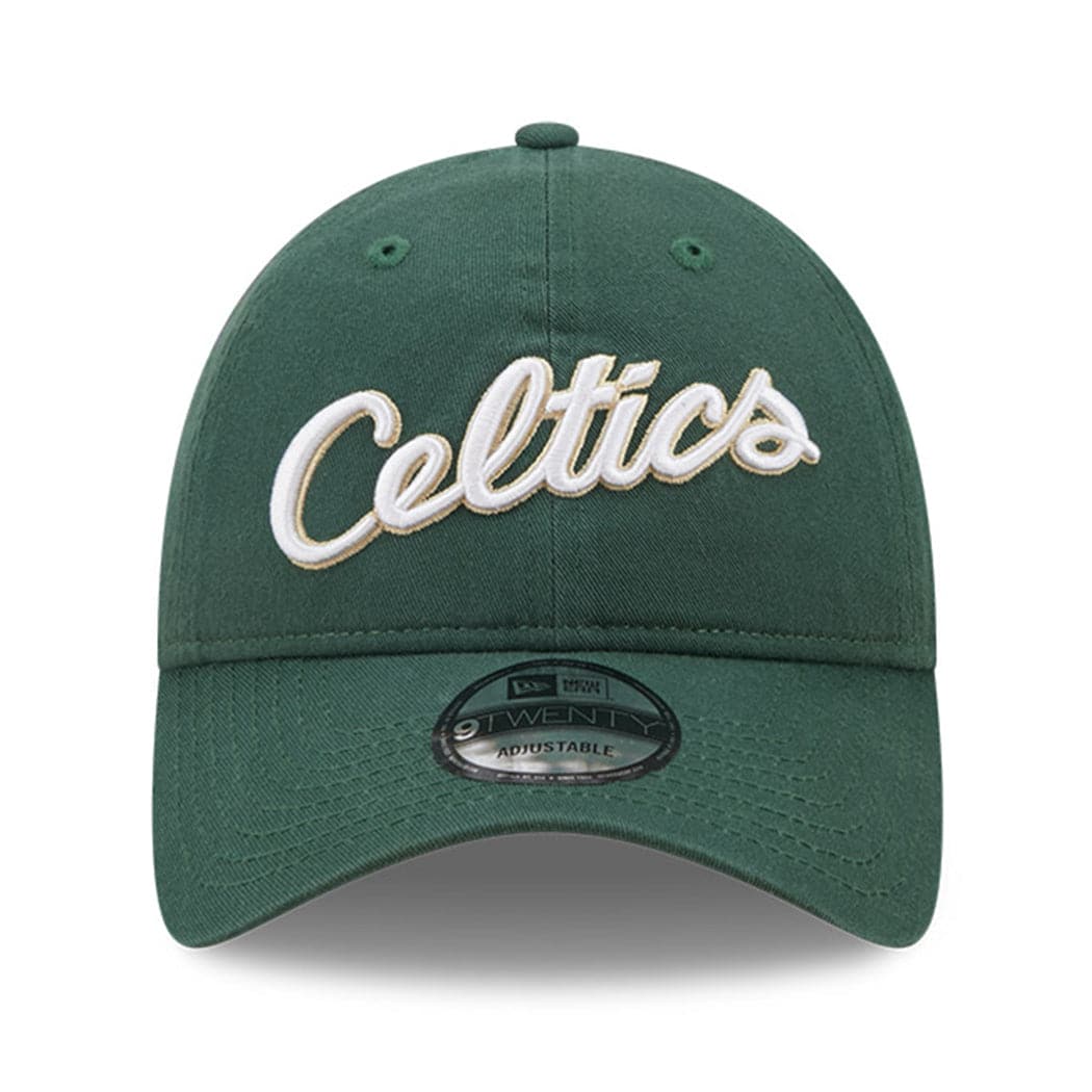 New Era Caps Boston Celtics New Era NBA 22-23 City Edition 9TWENTY Strapback Hat - Green