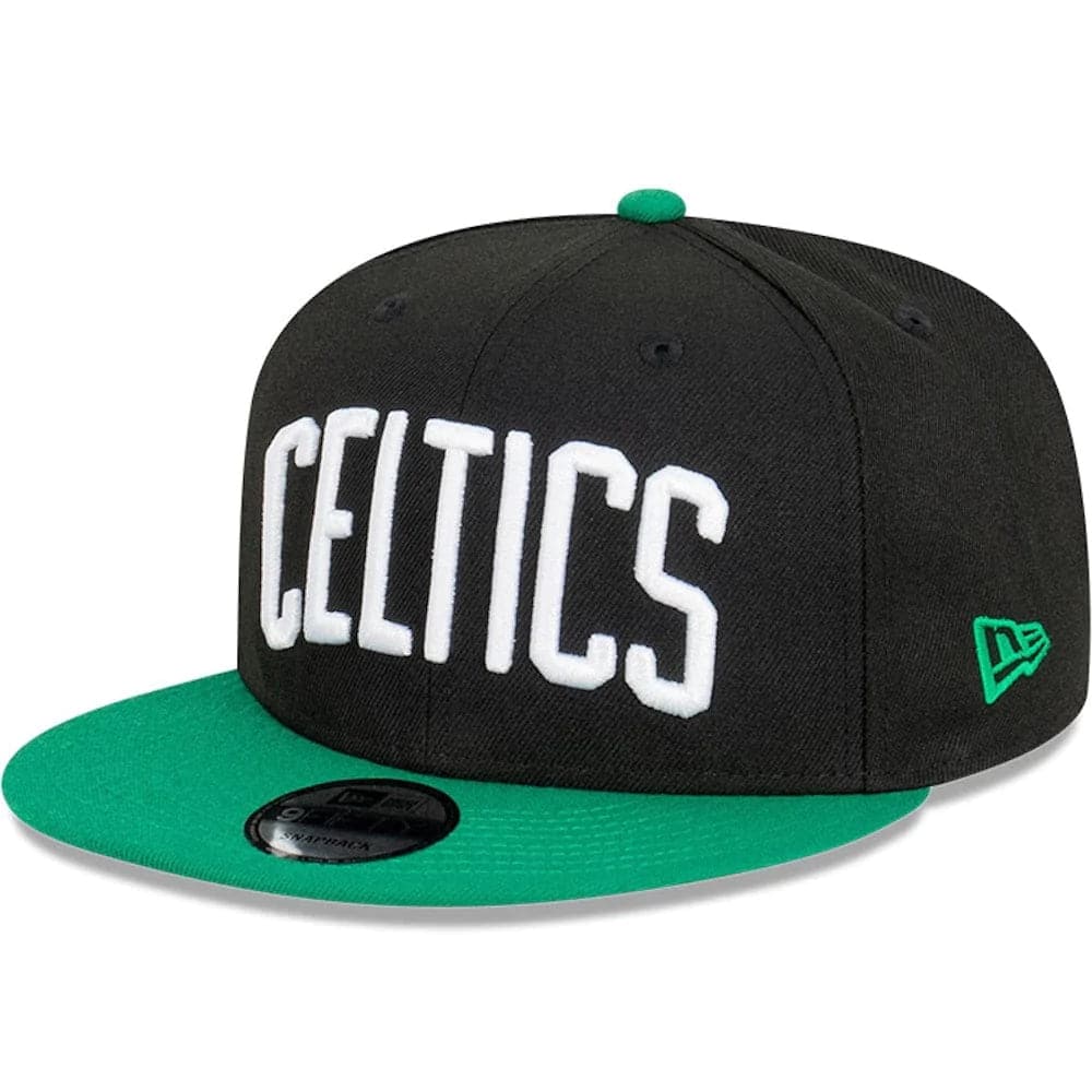 New Era Caps Boston Celtics New Era NBA 2T Wordmark 9FIFTY Snapback Hat - Black