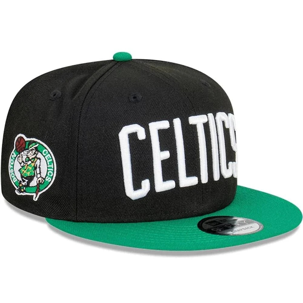 New Era Caps Boston Celtics New Era NBA 2T Wordmark 9FIFTY Snapback Hat - Black