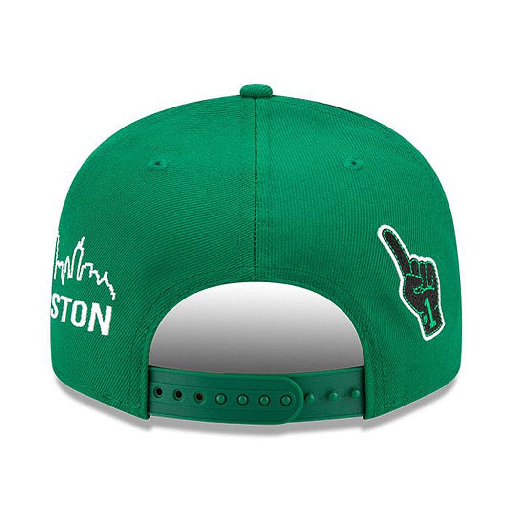 New Era Caps Boston Celtics New Era NBA Champions Icon 9FIFTY Snapback Hat - Green