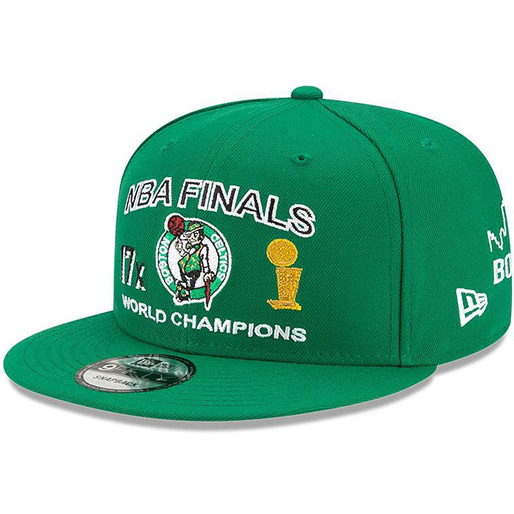 New Era Caps Boston Celtics New Era NBA Champions Icon 9FIFTY Snapback Hat - Green